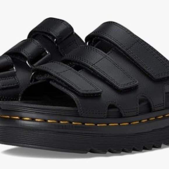 Dr. Martens Shoes - Dr. Martens Women's Raine Platform Slide Sandal Black Size 8 Womens